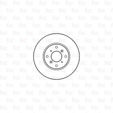 Rotori disco freno per Honda Accord Mk6 asse anteriore Abtex BD935V