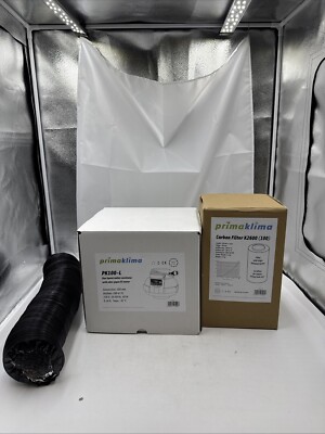 Growbox Belüftungs-Set Filter K2600 + Lüfter PK100-L