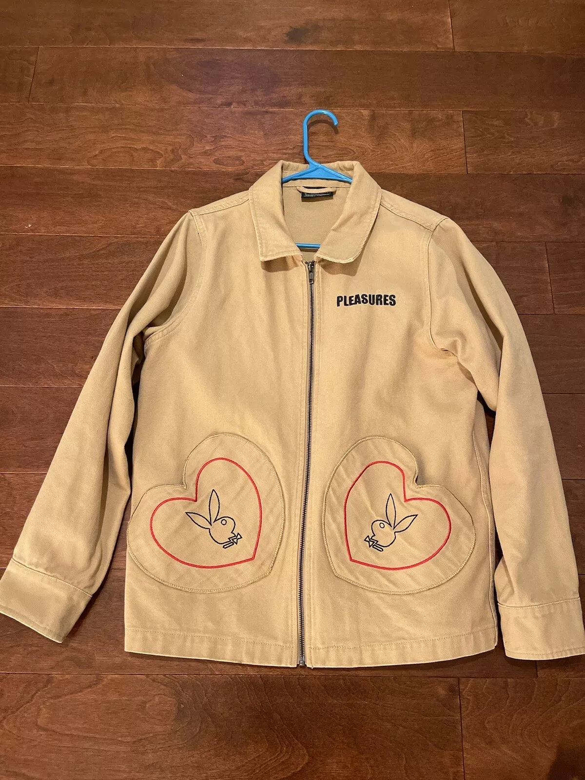 Veste marron homme Pleasure X Playboy Collab taille M Supreme Bape Nike Gallery Dept