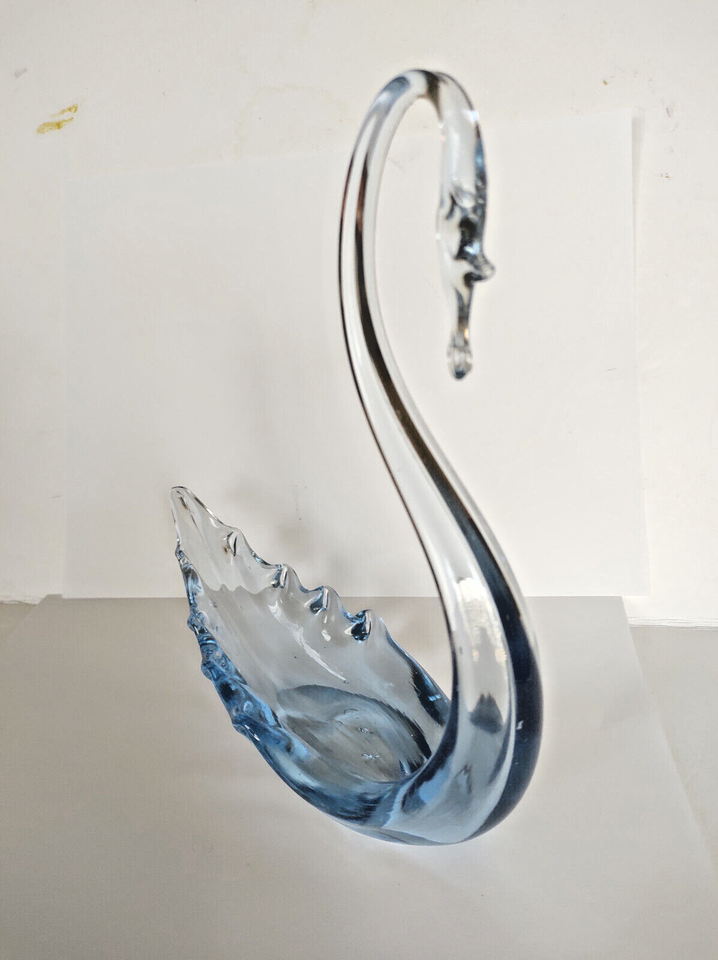 Vintage Stunning HandBlown Whitefriars Blue Glass Swan Dish 1950's eBay