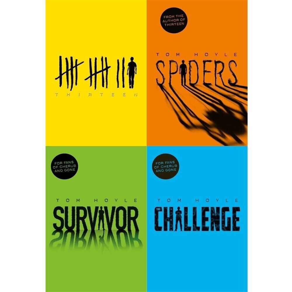 Tom Hoyle Collection 4 Books Set ( Thirteen , Spiders , Survivor, The Challenge)