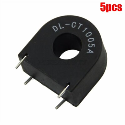 5Pcs 50A Miniature Transformer 10A/5MA Current Transformer Sensor DL-CT1005A se