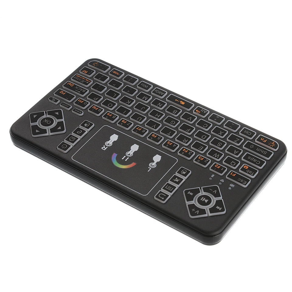 Q9 2.4GHz Fly Air Mouse Wireless Keyboard Remote For PC Android TV BOX BACKLIGHT - Image 2 of 4