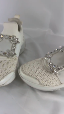 ROGER VIVIER Viv Run Strass Buckle Sneakers in Technical ROGER VIVIER Viv Run Strass Buckle Sneakers in Technical