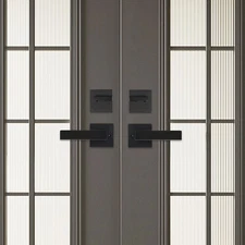 Front Door Handle and Deadbolt Set Matte Black Front Door Lock Set Knob