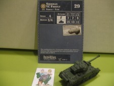  Axis  Allies Miniatures D-DAY Sherman VC Firefly with card 15/45 