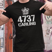 4737 CARLING T-SHIRT (inspired by Scum film movie cult 70s borstal prison daddy)