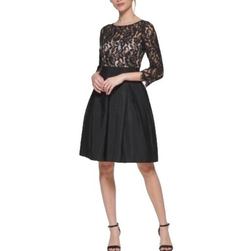 illusion lace midi dress Blue Embellished Illusion Long Sleeve Midi Dress