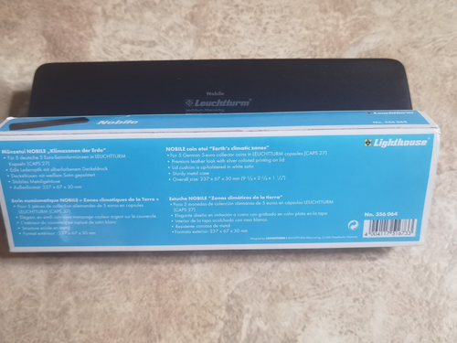 LEUCHTTURM Münzetui für 5 deutsche 5 Euro-Sammlermünzen NOBILE Klimazonen d Erde - Bild 8 von 8