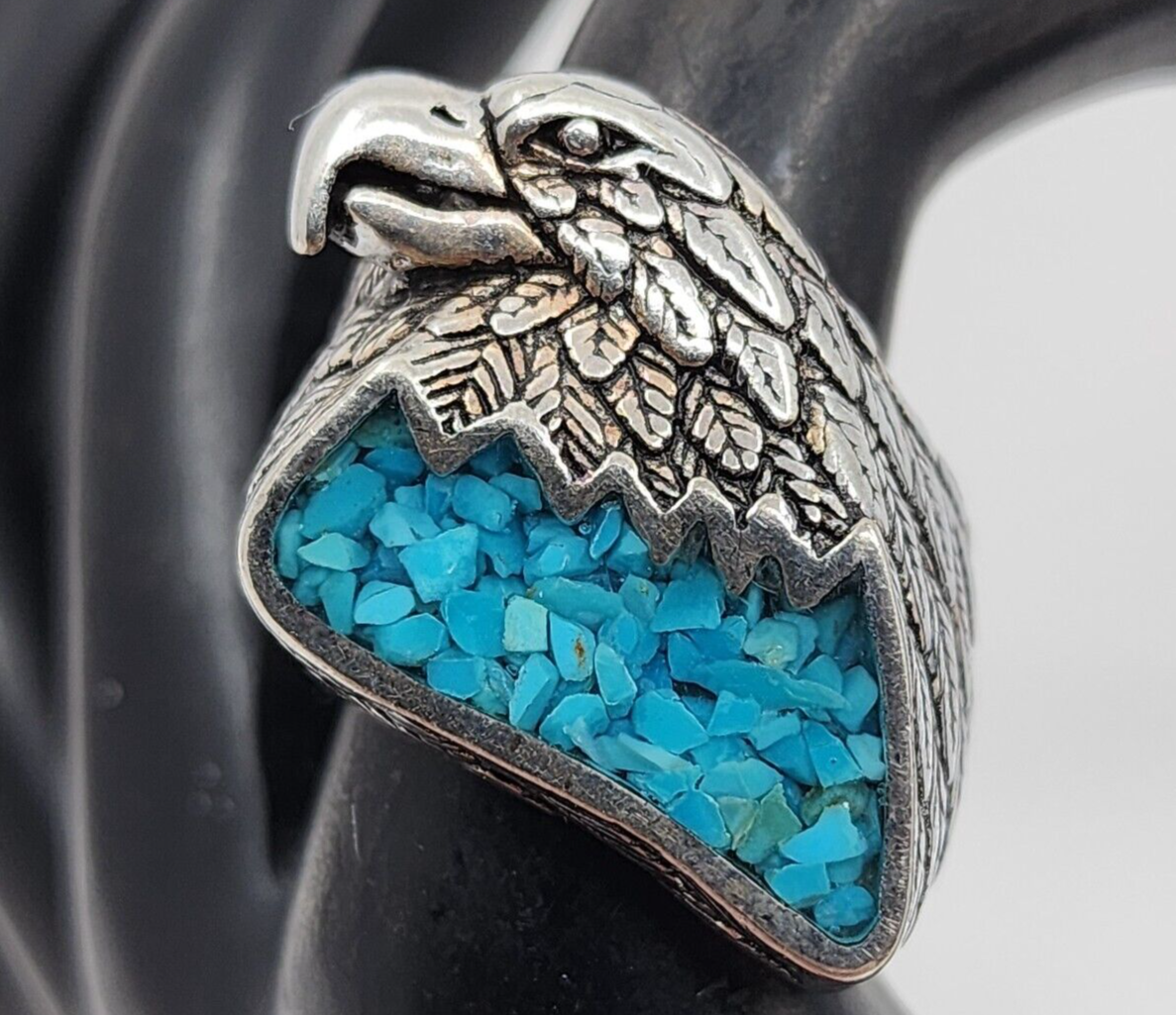 Bague Biker Vintage G&S 1985 - Argent Sterling - Taille 11 - Fabriquée En France