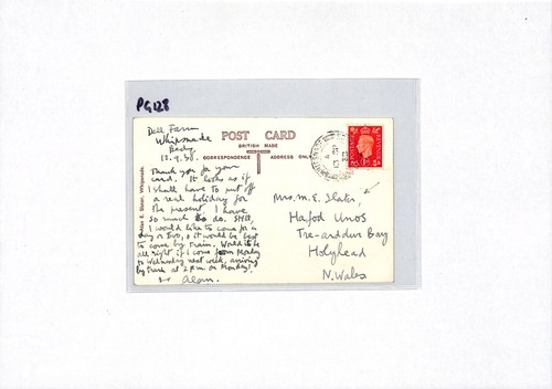 GB BEDS Aviation GLIDER TERN RP Card SIGNED *ALAN* SLATER 1938 Whipsnade PG128 - Picture 13 of 14