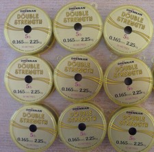 lot 9 bobines Drennan double strenght peche coup feeder mouche nylon anglaise