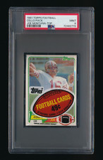 PSA 9 JOE MONTANA ROOKIE CARD ON TOP OF 1981 TOPPS FOOTBALL CELLO PACK *MINT WOW