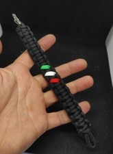 Bracciale In Pelle Italia Tricolore – Regolabile Unisex, 2 Pezzi