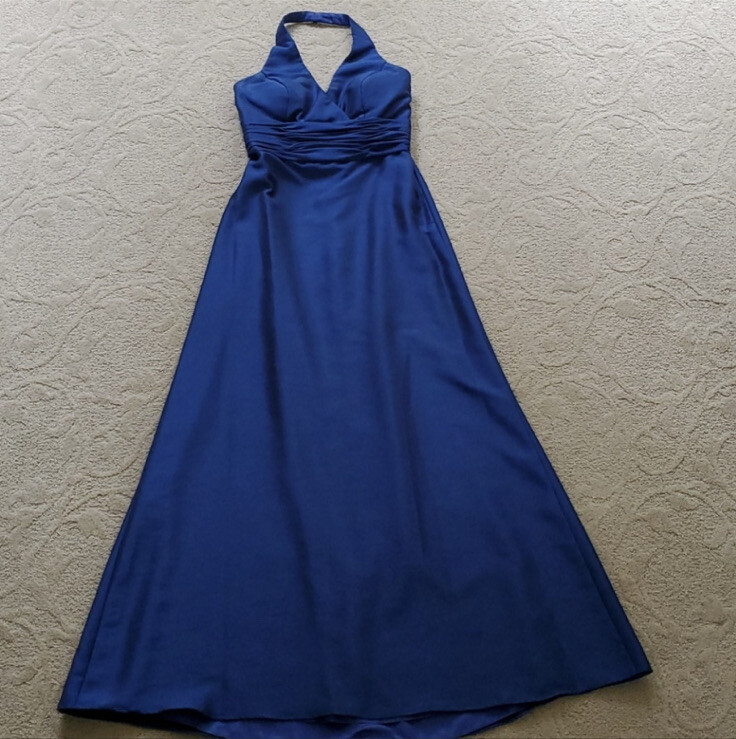 wtoo bridesmaid dresses prices Waters and Watters Women's Blue Wedding Gown Dress Size 4 Collection:Wild Nomad - White Body skimming Inna chiffon slim fit dress Petite Magic Maxi Beach