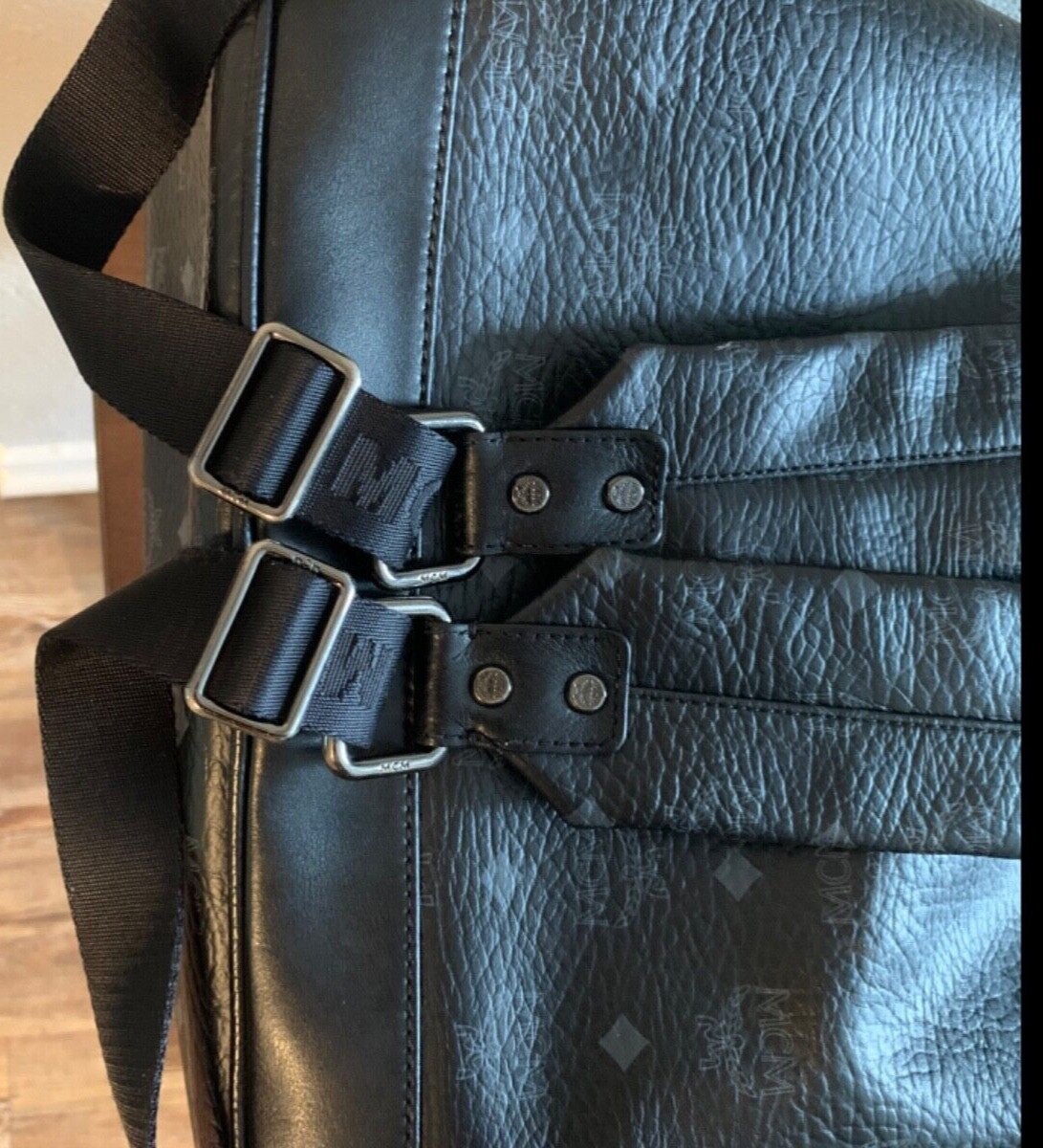 LARGE MCM BACKPACK, BLACK, WITH STUDS - image 18