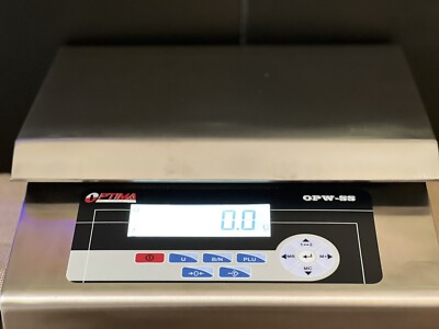 OPTIMA OPW-SS-6 Digital Precision Balance Scale 6000g x 0.2g Stainless Steel