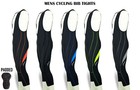 Mens Cycling 3/4 Bib Tights Coolmax Padded cycling tights Bib Shorts Bike Pants