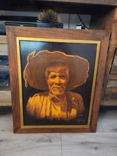 Jorgue Leguizamo Art oil in canvas has little damage close to the signature 