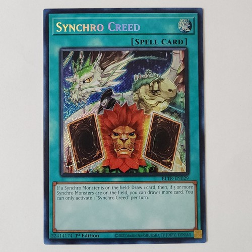 Synchro Creed - BLTR-EN029 - Secret Rare - NM - 1st ed - Yugioh - Picture 1 of 2
