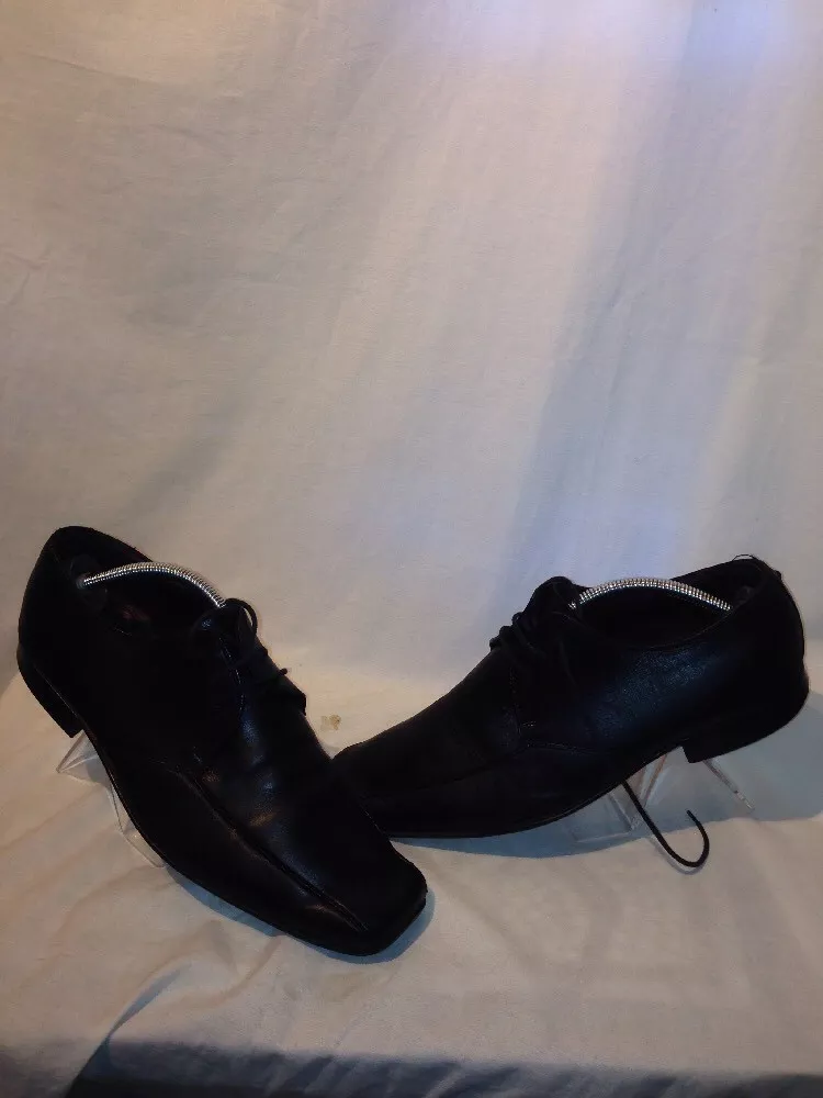 Kurt Geiger Mens Work Leather Black Shoes Uk 9.5 Eur 43.5 Ref Ju01