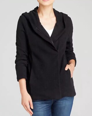 Standard James Perse Full Zip Hoodie Sweatshirt Black Size Large