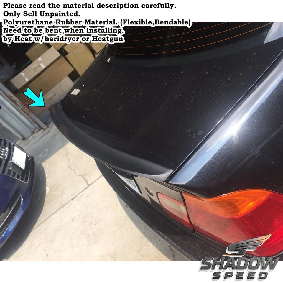 Alerón trasero de maletero 284F para BMW Serie 3 E46 1999-05 sedán cupé Foto 4 de 4