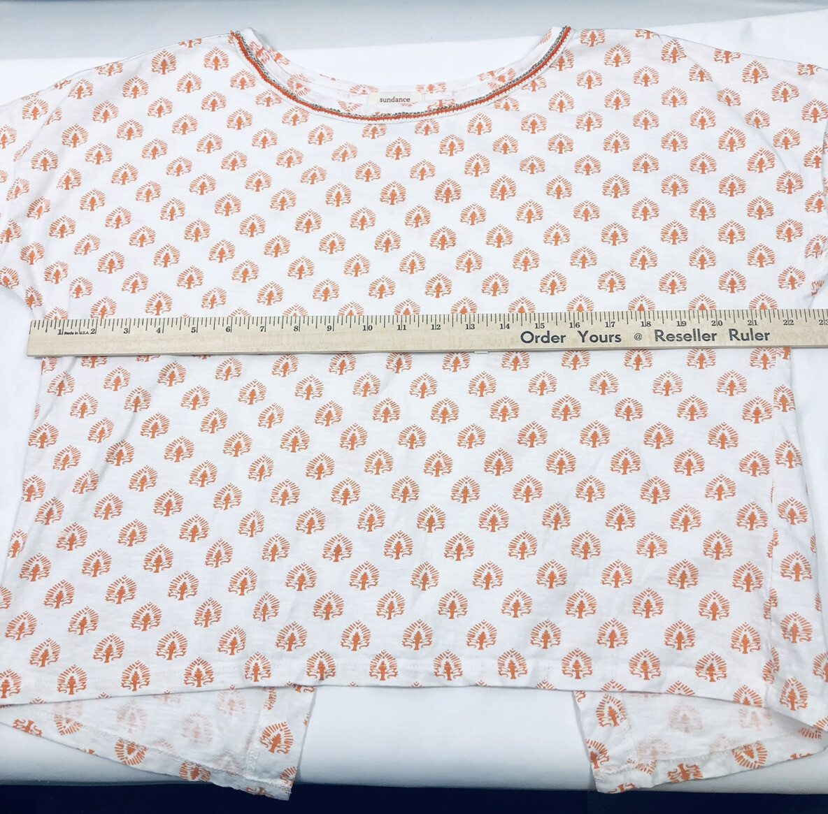 Sundance Women’s Top Tree Pattern Split Back Shor… - image 7