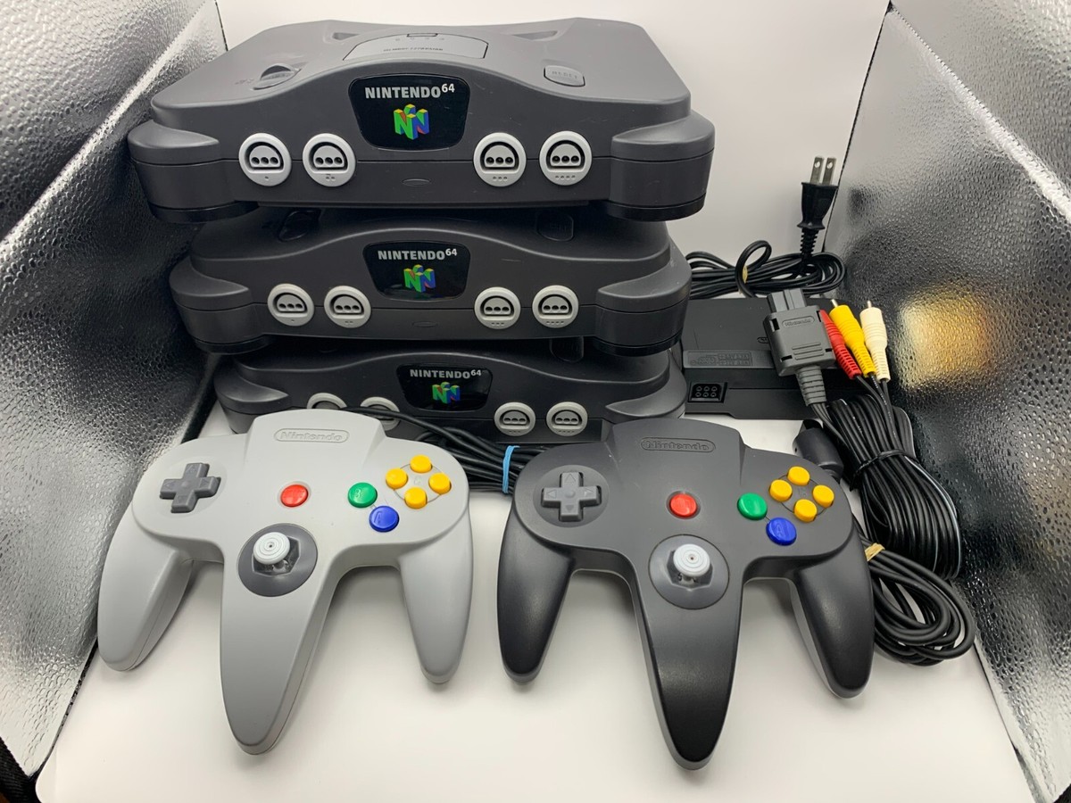 Nintendo64 N64 Black Console Controller Accessory Region Free Tested  NUS-001