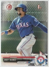 2017 Bowman Prospects #BP36 Andy Ibanez 1st - Texas Rangers