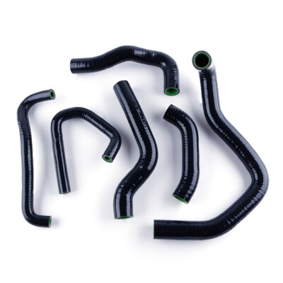 Black For Kawasaki Ninja ZX 600 P ZX6R 2007-2008 Silicone Coolant Hose Kit 3Ply