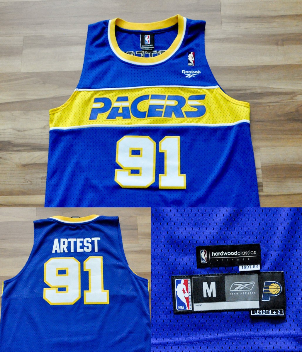 Ron Artest #91 Indiana Pacers Reebok Jersey Swingman HWC 1987/88