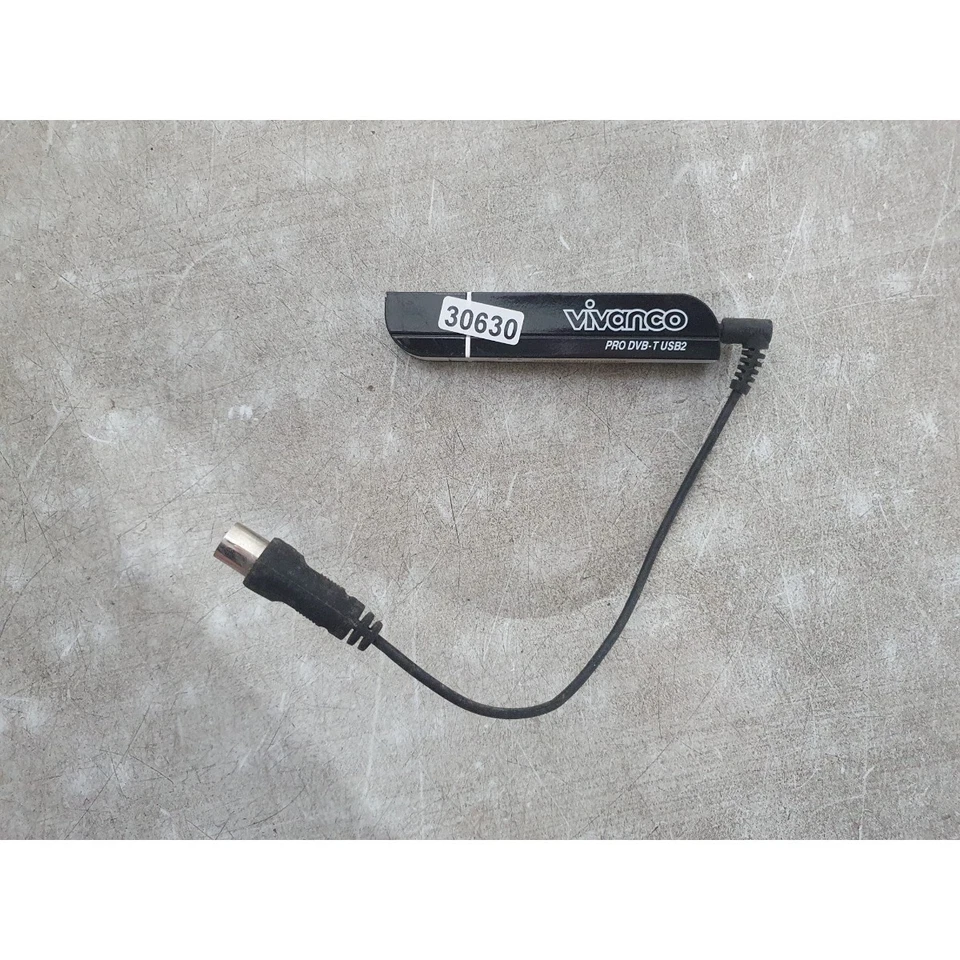 Vivanco Pro DVB-T USB2 Digital TV Tuner Stick Black & White High Speed Portable - Image 2 of 4