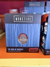 Universal Studios Universal Monsters Ring Of Dracula Solid Metal Prop Replica