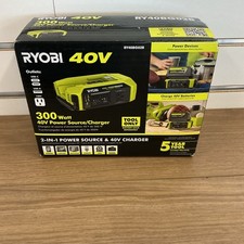 Ryobi 40v 300-watt Portable Battery Power Source Battery Charger Ry40bg02b