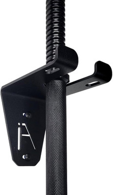 Alpha Barbell Gym Wall Mount Storage 100+ Pound Capacity - Multi-Use Barbell Wal