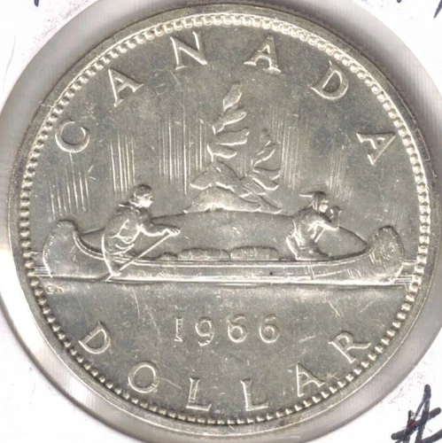 1966 Canadian Silver Uncirculated QEII & Voyager One Dollar Coin! #3