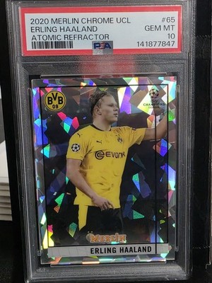 2020-21 Topps Merlin Collection Chrome Uefa Champions League - Erling Haaland...
