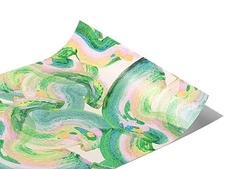 Rwraps Green Abstract Scientific Amalgamation Gloss Vinyl Film Wrap 59in x 14ft