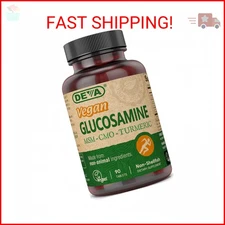 DEVA Vegan Glucosamine MSM & CMO, CMO, Turmeric Extract, Boswellia Extract with 