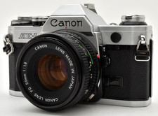 Exc Canon AE-1 Silver Film Camera NEW FD NFD 50mm f/1.8Japan 2538797