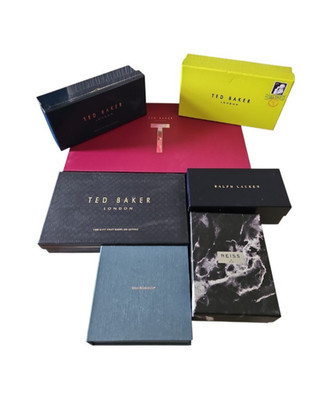 KONVOLUT 7 leere Geschenkboxen Ted Baker Ralph Lauren Reiss Bare Minerals