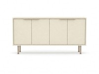Sideboard Weiß Holzoptik Anrichte Kommode Modern Wohnzimmerschrank
