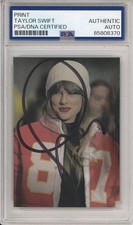 Taylor Swift SIGNED Kansas City Chiefs Football Photograph AUTOGRAPH PSA DNA COA
