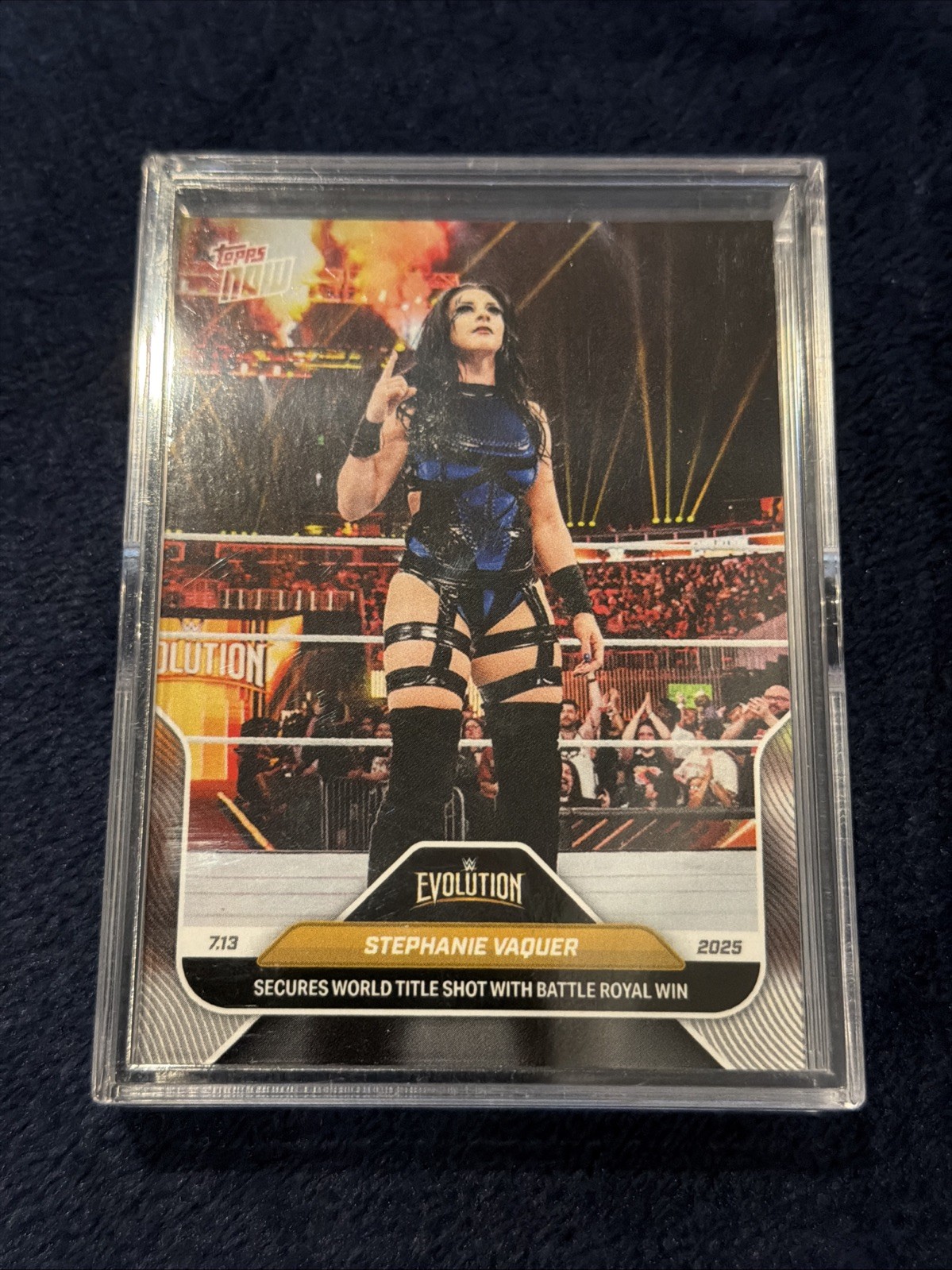 2025 Topps Now WWE - Stephanie Vaquer Evolution Battle Royal Victory *IN HAND*