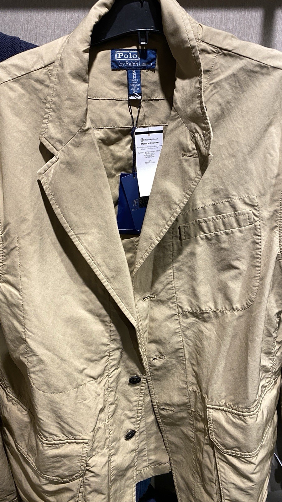 Polo Ralph Lauren The Pearson Versatile Shell twill Jacket Khaki Size S RRP £550 image 8