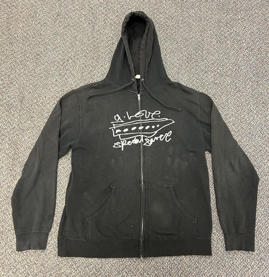 Vintage G. Love & Special Sauce Sweatshirt Large Black Hip Hop Music Hoodie Zip 