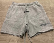 FEAR OF GOD ESSENTIALS SWEATSHORT SS22 DARK OATMEAL SIZE XXS EUC RARE SIZE