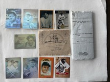 Ultimate Babe Ruth Lot. Includes The Ruth Agreements & Christmas Card