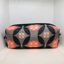 Petunia Pickle Bottom Insulated Bottle Bag Grey Coral Floral Geometric Pouch 8in